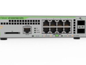 Allied Telesis AT-GS970M/10PS-R-50 8-port 10/100/1000T PoE+ managed switch with 2 SFP ports