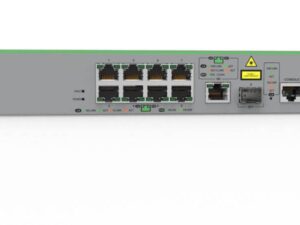 Allied Telesis AT-FS980M/9PS-10 8-port 10/100TX PoE+ switch with 1 combo (10/100/1000T or 100/1000X SFP) uplink port