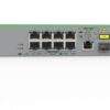 Allied Telesis AT-FS980M/9PS-50 8-port 10/100TX PoE+ switch with 1 combo (10/100/1000T or 100/1000X SFP) uplink port