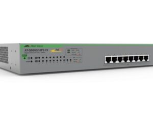 3724.jpg Allied Telesis AT-GS950/10PS V2-40 8-port 10/100/1000T PoE (8 PoE Enabled) WebSmart switch with 2 SFP ports