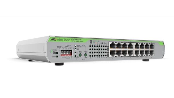 3770.jpg Allied Telesis AT-GS920/16-40 Unmanaged switch with 16 x 10/100/1000T ports, internal PSU and DIP switches