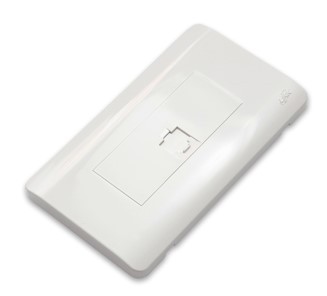 Link US-2331 SHINY EXCLUSIVE FACE PLATE 1 PORT w/Shutter