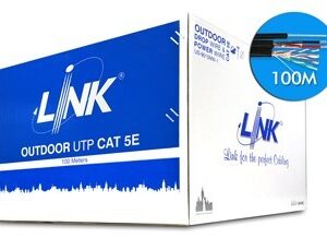 Link US-9015MW-1 CAT 5E UTP, PE OUTDOOR w/Drop Wire & Power wire