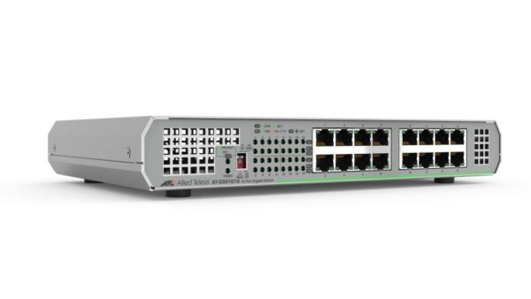 Allied Telesis AT-GS910/16-50 16-port 10/100/1000T unmanaged switch with internal PSU
