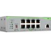 Allied Telesis AT-GS910/10XST-50 8-port 10M/100M/1 Gigabit and 1-port 100M/1/2.5/5/10 Gigabit copper uplink with 1-SFP/SFP+ slot