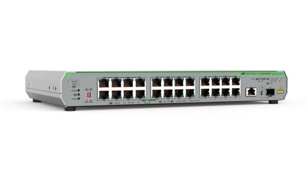 3853.jpg Allied Telesis AT-GS910/26XST-30 24-port 10M/100M/1 Gigabit and 1-port 100M/1/2.5/5/10 Gigabit copper uplink with 1-SFP/SFP+slot