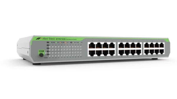 Allied Telesis AT-FS710/24-10 24-port 10/100TX unmanaged switch with internal PSU
