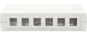 Link US-2406 Surface White Mount Box 2 Port