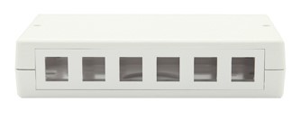 Link US-2406 Surface White Mount Box 2 Port