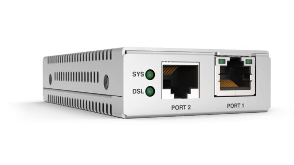 Allied Telesis AT-MMC6005-60 10/100/1000T over VDSL2 (RJ-11) Mini Media and Rate Converters, Multi Country Power Adapter