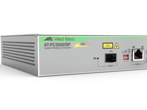4140.jpg Allied Telesis AT-PC2000/SP-60 Media converting 2-port Gigabit switch, 10/100/1000T POE+ to 1000X (SFP)