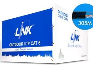Link US-9106MD CAT 6 UTP, PE OUTDOOR, 23 AWG, w/Drop Wire (Double Jacket)