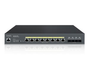 EnGenius ECS2512FP Cloud Managed 2.5G 8-Port 240W PoE++ Multi-Gigabit Switch w/ 4 SFP+ Uplink Ports