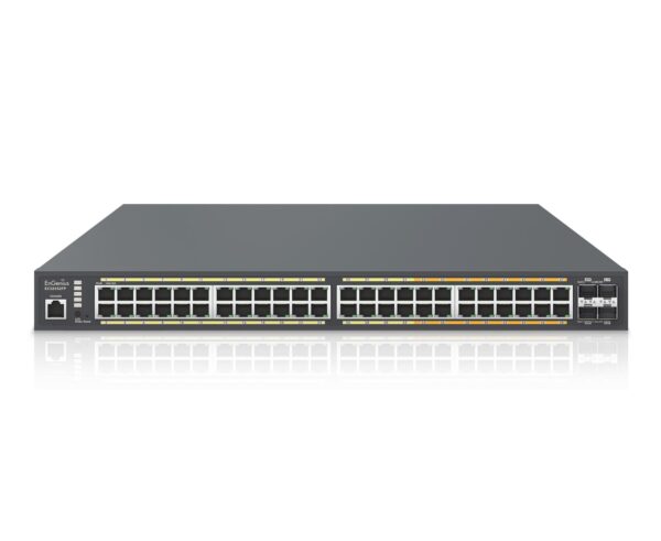 EnGenius ECS2552FP Cloud Managed 48-Port 740W PoE+ Multi-Gigabit 2.5 Gb Switch with 4 x SFP+ Uplink Ports
