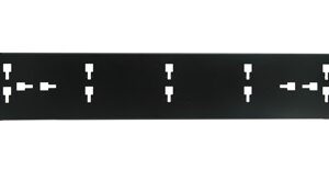 Link US-3052 Cable Management PANEL 2 U (Plastic 5 Ring)