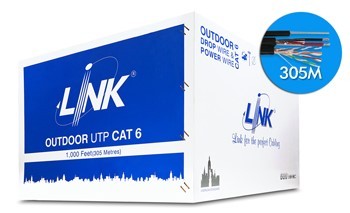 47.jpg Link US-9106MW CAT 6 UTP, PE OUTDOOR w/Drop wire & Power wire