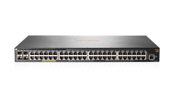 4714.png HPE JL262A Aruba 2930F 48G PoE+ 4SFP Swch (48 x PoE+ ports, 4 SFP ports, 370W)