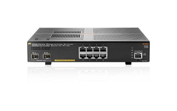 HPE JL258A Aruba 2930F 8G PoE+ 2SFP+ Switch