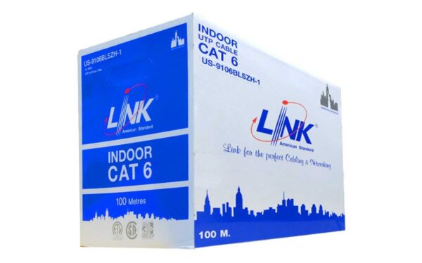 Link US-9106BLSZH-1 CAT 6 UTP (250 MHz) w/Cross Filler, 23 AWG, LSZH