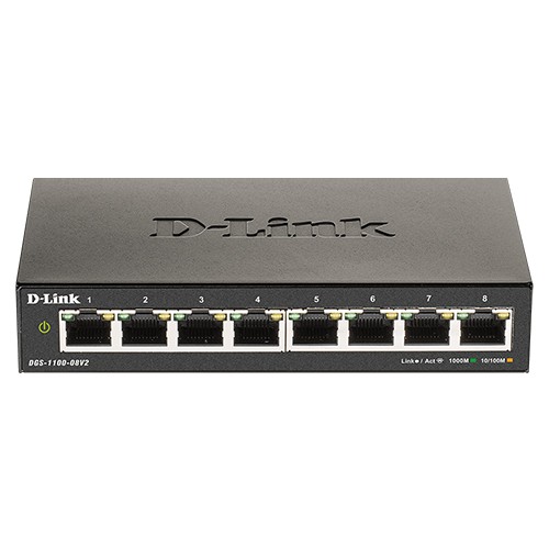 5034.jpg D-Link DGS-1100-08V2 8-Port Gigabit Smart Managed Switch