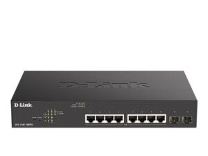 D-Link DGS-1100-10MPV2 10-port Gigabit Smart Managed PoE (130W) Switch with 2-port Gigabit Uplinks