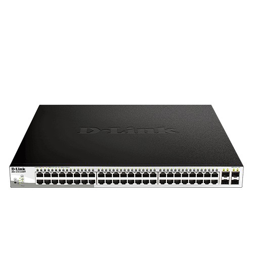 D-Link DGS-1210-52MPP 52-port Gigabit Smart Managed PoE (740W) Switch with 4-port Gigabit Uplinks
