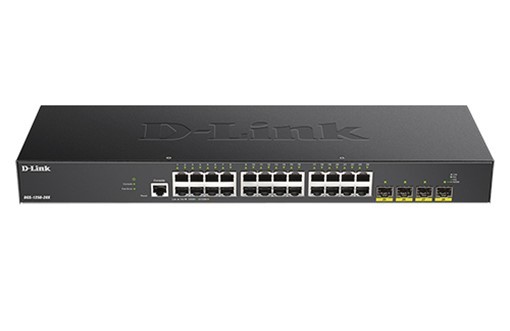 D-Link DGS-1250-28X 28-port Gigabit Smart Managed Switch with 4-port 10G Uplinks