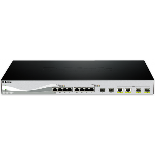 D-Link DXS-1210-12TC 12-port 10G Smart Managed Switch with 2-port 10G Combo Uplinks