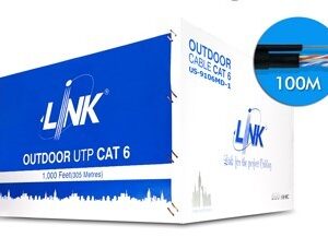 Link US-9106MD-1 CAT 6 UTP. PE OUTDOOR 23 AWG w/Drop wire (Double Jacket)