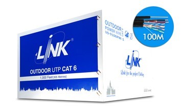 Link US-9106PW-1 CAT 6 UTP, PE OUTDOOR w/Power wire