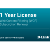 D-Link DSR-250-WCF-12-LIC DSR-250 Dynamic Web Content Filtering License 12-months