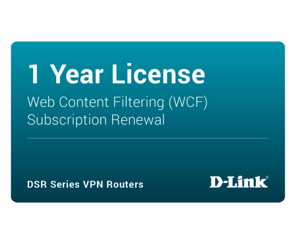 5307.png D-Link DSR-250-WCF-12-LIC DSR-250 Dynamic Web Content Filtering License 12-months