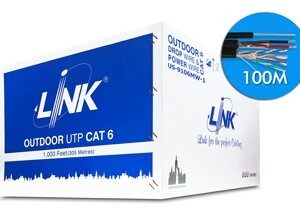 Link US-9106MW-1 CAT 6 UTP, PE OUTDOOR w/Drop wire & Power wire