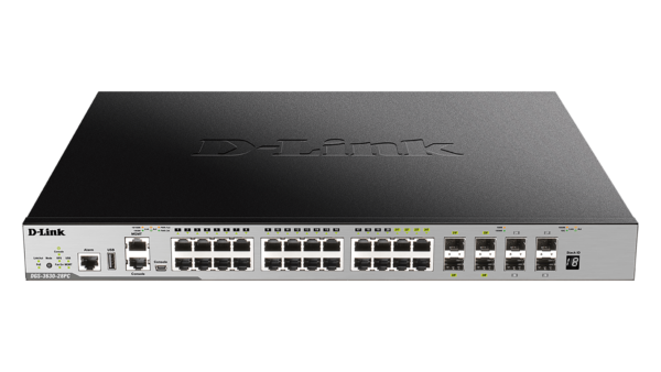D-Link DGS-3630-28PC/SI 28-Port Layer 3 Stackable Managed PoE Gigabit Switch