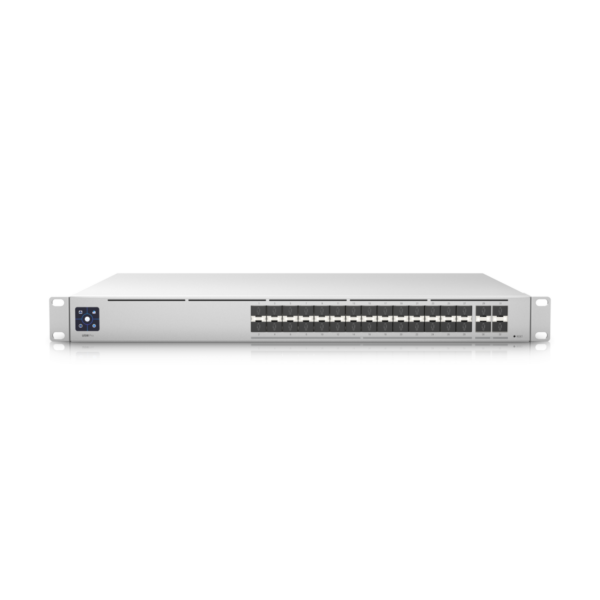 5515.png Ubiquiti USW-PRO-AGGREGATION High-Capacity 32-Port Layer 3 Switch with 10G SFP+ and 25G SFP28 Connections, DC Backup-Ready