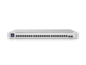 Ubiqiuiti USW-ENTXG-24 Layer 3 switch with (24) 10GbE RJ45 ports and (2) 25G SFP28 ports