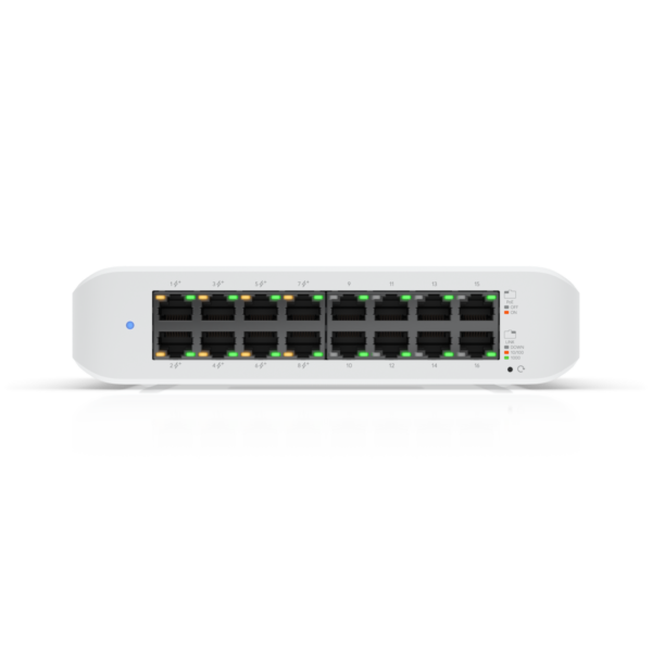 Ubiquiti USW-LITE-16POE UniFi Switch Lite 16 Port with PoE Fully Managed Layer 2 Gigabit Switch 802.3 at POE+