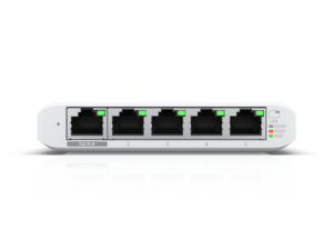 5574.png Ubiquiti USW-FLEX-MINI Layer 2 switch with (5) GbE RJ45 ports, including (1) 802.3af PoE input