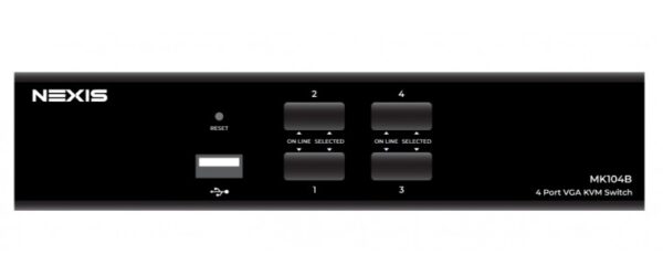 NEXIS MK104B 4-Port USB/ & Audio KVM Switch