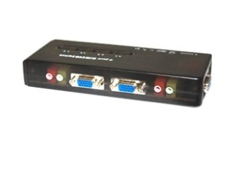 5634.jpg NEXIS KV514 Slim KVM Switch 4-Port VGA, USB, Audio
