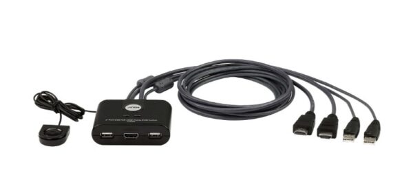 Aten CS22HF 2-Port USB FHD HDMI Cable KVM Switch