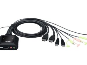 5761.jpg Aten CS22H 2 Port 4K HDMI/USB Cable KVM Switch with Remote Selector