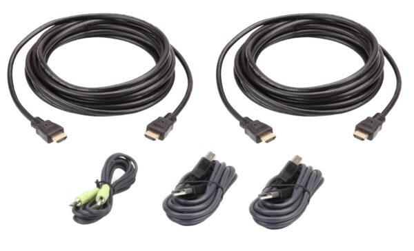 Aten 2L-7D03UHX5 3M USB HDMI Dual Display Secure KVM Cable KIT
