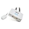 Nexis KD512C KVM Switch 2-Port DVI, USB, Audio with QuickSwitch