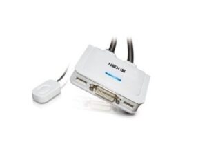 Nexis KD512C KVM Switch 2-Port DVI, USB, Audio with QuickSwitch