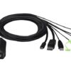 Aten CS52DP 2-Port USB-C DisplayPort Hybrid Cable KVM Switch