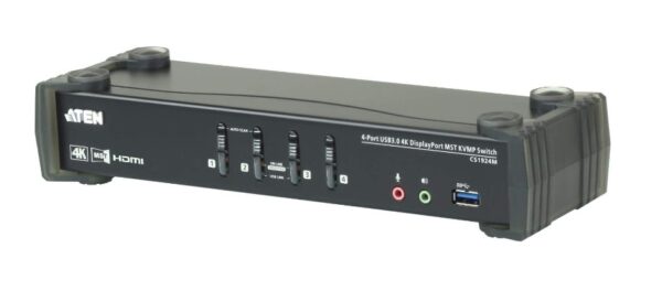 Aten CS1924M 4-Port USB 3.0 4K DisplayPort MST KVMP™ Switch