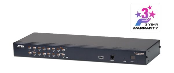 Aten KH1516A 16-Port Multi-Interface (DisplayPort, HDMI, DVI, VGA) Cat 5 KVM Switch