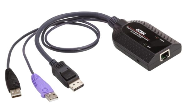 Aten KA7169 USB DisplayPort Virtual Media KVM Adapter with Smart Card Support