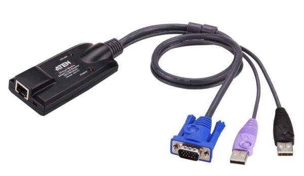 Aten KA7177 USB VGA Virtual Media KVM Adapter with Smart Card Support